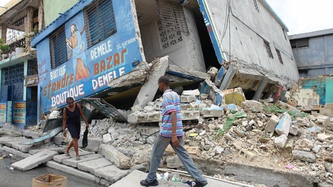 Haiti depremi sonrası bir görüntü